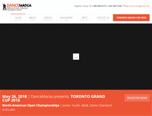 Tablet Screenshot of dancemaniaschool.com